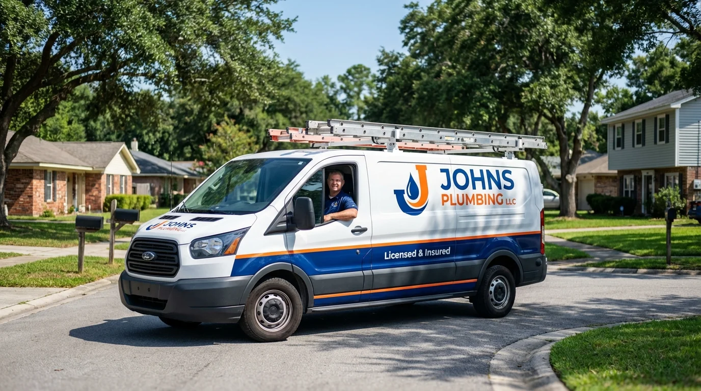 Johns Plumbing LLC service van in Diablo, CA