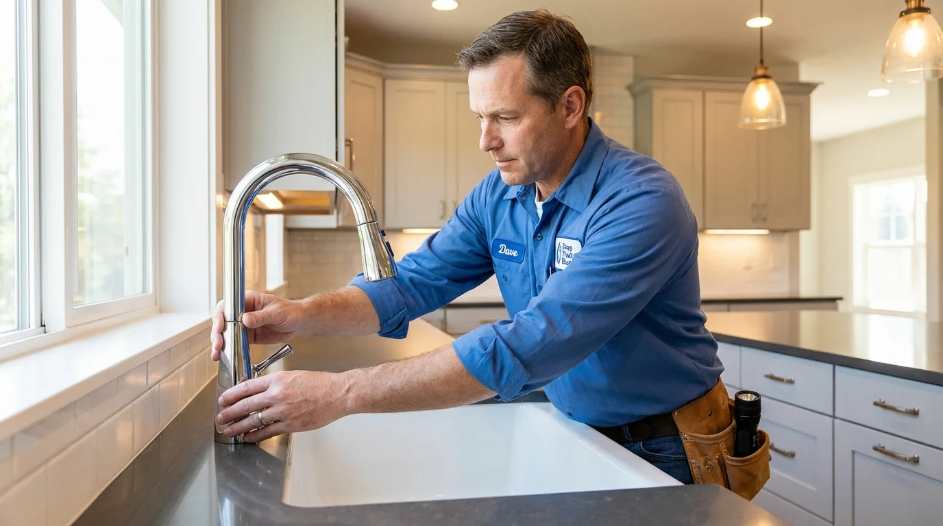 Kitchen faucet installation by Johns Plumbing LLC in Diablo